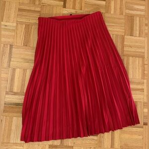 JCrew red skirt worn once. Size L.